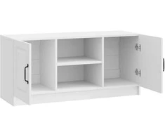 TV staliukas Televizoriaus spintelė Itin blizgi balta 102 x 34,5 x 47 cm