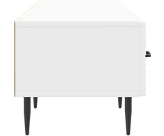 TV staliukas Televizoriaus spintelė Itin blizgi balta 147 x 34,5 x 30 cm