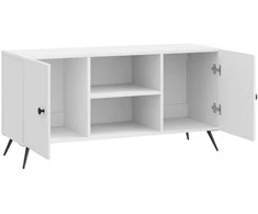 TV staliukas Televizoriaus spintelė 102 x 34,5 x 50 cm Itin blizgi balta