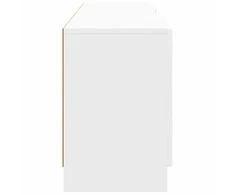 TV staliukas Televizoriaus spintelė Itin blizgi balta 150 x 31 x 47 cm