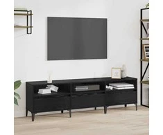 TV staliukas Televizoriaus spintelė Juodas ąžuolas 150 x 30 x 45 cm