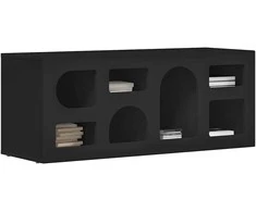 TV staliukas Televizoriaus spintelė Juoda 100 x 35 x 40 cm Apdirbta mediena