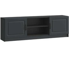 TV staliukas Televizoriaus spintelė Juoda 150 x 31 x 47 cm Apdirbta mediena