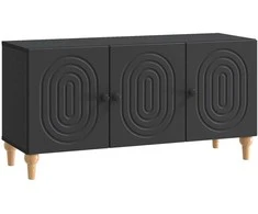 TV staliukas Televizoriaus spintelė Juoda 99 x 34,5 x 50 cm Apdirbta mediena