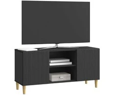 TV staliukas Televizoriaus spintelė Juoda 102 x 34,5 x 50 cm