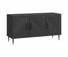 TV staliukas Televizoriaus spintelė Juoda 99 x 34,5 x 50 cm Apdirbta mediena