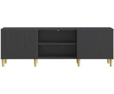 TV staliukas Televizoriaus spintelė Juoda 150 x 31 x 50 cm Apdirbta mediena