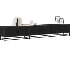 TV staliukas TV vienetai 2 pcs Juodas ąžuolas 240 x 35 x 41 cm