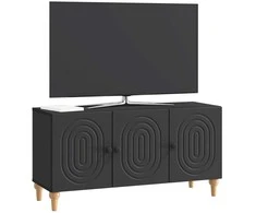 TV staliukas Televizoriaus spintelė Juoda 99 x 34,5 x 50 cm Apdirbta mediena