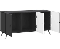TV staliukas Televizoriaus spintelė Juoda 99 x 34,5 x 50 cm Apdirbta mediena