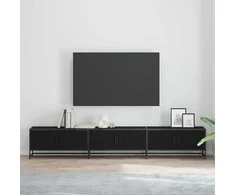 TV staliukas TV vienetai 2 pcs Juodas ąžuolas 240 x 35 x 41 cm