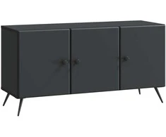 TV staliukas Televizoriaus spintelė Juoda 99 x 34,5 x 50 cm Apdirbta mediena