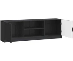 TV staliukas Televizoriaus spintelė Juoda 150 x 31 x 47 cm Apdirbta mediena