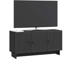 TV staliukas Televizoriaus spintelė Juoda 99 x 34,5 x 50 cm Apdirbta mediena