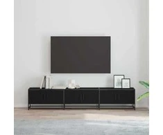 TV staliukas TV vienetai 2 pcs Juodas ąžuolas 210 x 35 x 41 cm
