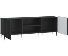 TV staliukas Televizoriaus spintelė Juoda 150 x 31 x 52 cm Apdirbta mediena
