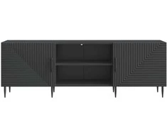 TV staliukas Televizoriaus spintelė 150 x 31 x 50 cm Juoda Apdirbta mediena