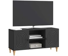 TV staliukas Televizoriaus spintelė Juoda 102 x 34,5 x 50 cm