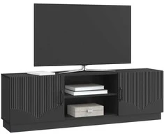 TV staliukas Televizoriaus spintelė Juoda 150 x 31 x 47 cm Apdirbta mediena