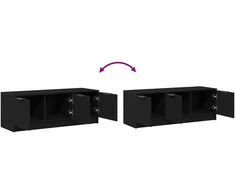 TV staliukas Televizoriaus spintelė Juodas ąžuolas 102 x 35 x 36,5 cm