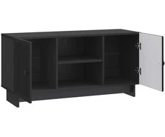 TV staliukas Televizoriaus spintelė 102 x 34,5 x 50 cm Juoda
