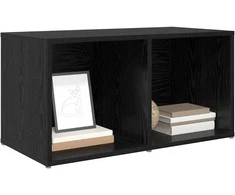 TV staliukas TV spintelių komplektas Juoda 72 x 35 x 37 cm Apdirbta mediena