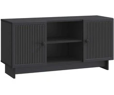TV staliukas Televizoriaus spintelė 102 x 34,5 x 50 cm Juoda