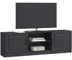 TV staliukas Televizoriaus spintelė Juoda 150 x 31 x 47 cm Apdirbta mediena