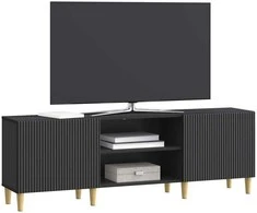 TV staliukas Televizoriaus spintelė Juoda 150 x 31 x 50 cm Apdirbta mediena