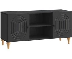 TV staliukas Televizoriaus spintelė Juoda 102 x 34,5 x 50 cm