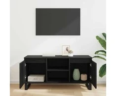 TV staliukas Televizoriaus spintelė Juodas ąžuolas 104 x 35 x 50 cm