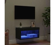 TV staliukas TV spintelių komplektas 60 x 30 x 30 cm Juodas ąžuolas