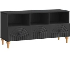 TV staliukas Televizoriaus spintelė Juodas 102 x 34,5 x 50 cm