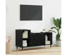 TV staliukas Televizoriaus spintelė Juodas ąžuolas 100 x 35 x 55 cm