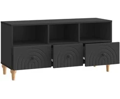 TV staliukas Televizoriaus spintelė 102 x 34,5 x 50 cm Juodas