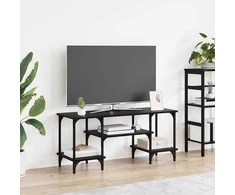 TV staliukas Televizoriaus spintelė Juodas ąžuolas 102 x 35 x 45,5 cm
