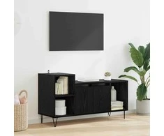 TV staliukas Televizoriaus spintelė Juodas ąžuolas 100 x 35 x 55 cm