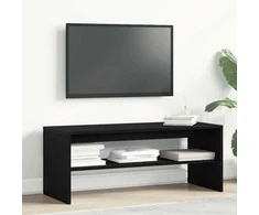 TV staliukas televizoriaus spintelė juodas ąžuolas 100x40x40 cm