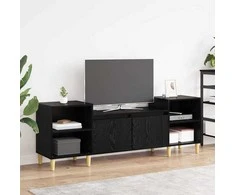 TV staliukas Televizoriaus spintelė Juodas ąžuolas 160 x 35 x 55 cm