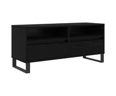 TV staliukas Televizoriaus spintelė Juodas ąžuolas 100 x 34,5 x 44,5 cm