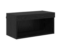 TV staliukas TV spintelių komplektas su LED Juodas ąžuolas 60 x 30 x 30 cm