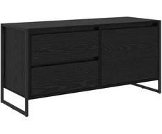 TV staliukas Televizoriaus spintelė Juodas ąžuolas 100 x 36 x 49.5 cm