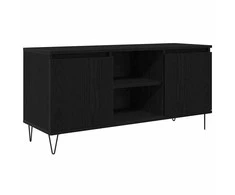 TV staliukas Televizoriaus spintelė Juodas ąžuolas 104 x 35 x 50 cm