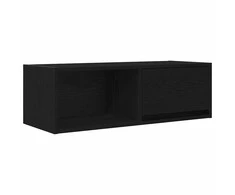 TV staliukas Televizoriaus spintelė, juodas ąžuolas, 80x31x25,5 cm, mediena