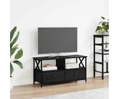 TV staliukas Televizoriaus spintelė Juodas ąžuolas 90 x 33 x 45 cm