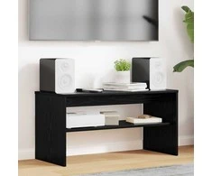 TV staliukas Televizoriaus spintelė Juodas ąžuolas 80 x 35 x 40 cm