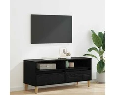 TV staliukas Televizoriaus spintelė Juodas ąžuolas 100 x 34,5 x 44,5 cm