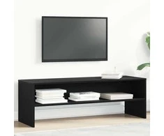 TV staliukas televizoriaus spintelė juodas ąžuolas inžinierinė mediena
