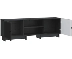 TV staliukas Televizoriaus spintelė 150 x 31 x 50 cm Juoda Dirbtinė mediena