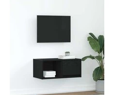 TV staliukas Televizoriaus spintelė, juodas ąžuolas, 60x31x25,5 cm, mediena